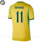 Brazil Home Men Shirt 2026 - RAPHINHA 11 -back view