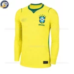 Brazil Home Men Shirt 2026-front view-long sleeve