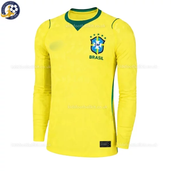 Brazil Home Men Shirt 2026-front view-long sleeve