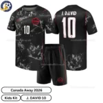 Canada away kids kit 2026-over view-J. DAVID 10