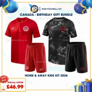 Canada home and away kids kits 2026