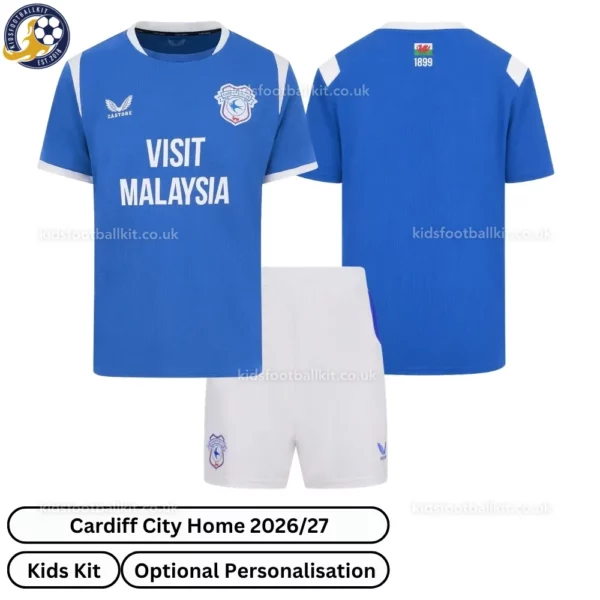 Cardiff City home kids kit 26_27-over view 2