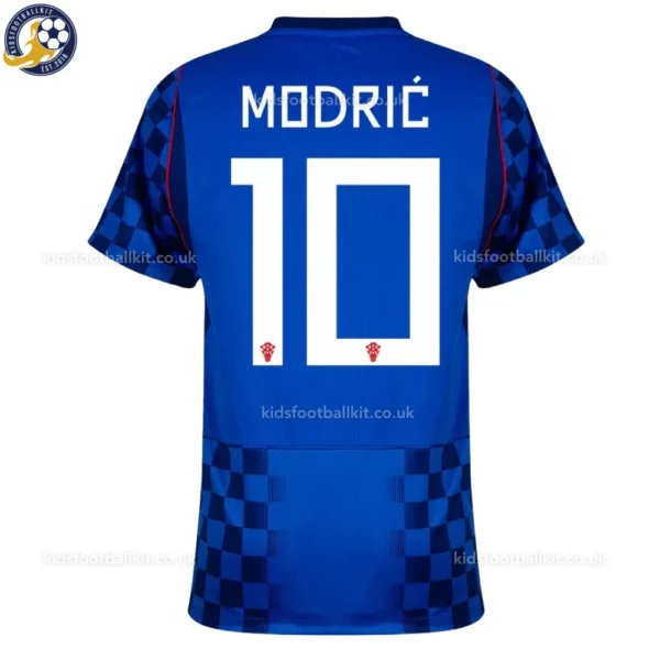 Croatia Away Kids Kit 2026-back view-Modrić 10