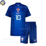 Croatia Away Kids Kit 2026-front view-Modrić 10
