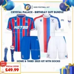 Crystal Palace home & third kids kits 25_26