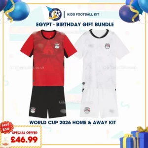 Egypt home and away kids kits 2026
