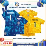 England Goalkeeper Kids Kits 2026 - PICKFORD 1