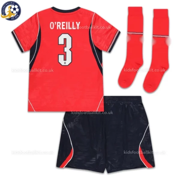 England away men and kids kit 2026-back view-O'REILLY 3
