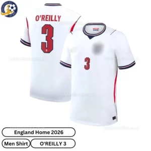 England home men shirt 2026-over view-O'REILLY 3