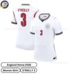 England home women shirt 2026-over view-O'REILLY 3