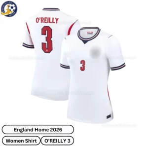 England home women shirt 2026-over view-O'REILLY 3