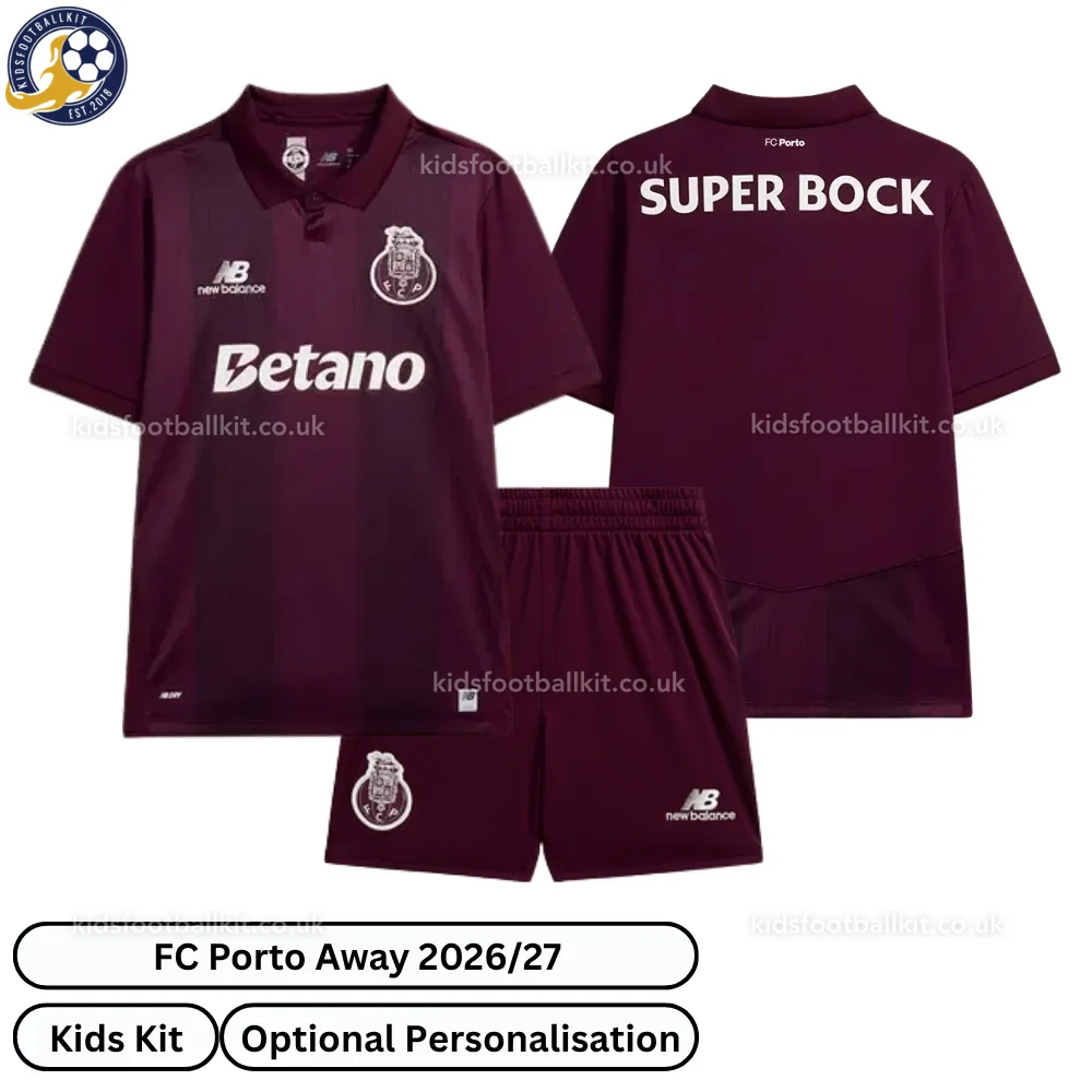 FC Porto Away Kids Football Kit 2026/27 (No Socks)