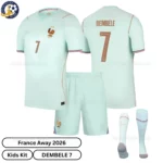 France Away Kids Kit 2026-over view-DEMBELE 7