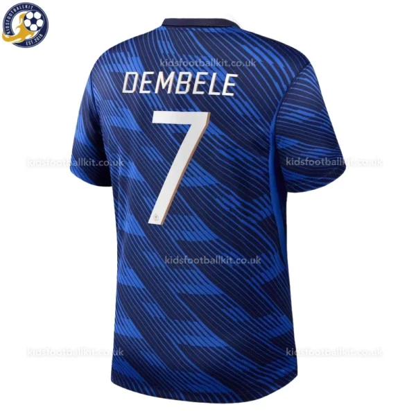 France Home Kids Kit 2026-back view-DEMBELE 7