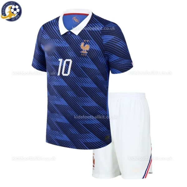 France Home Kids Kit 2026-front view-MBAPPE 10