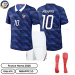 France Home Kids Kit 2026-over view-MBAPPE 10