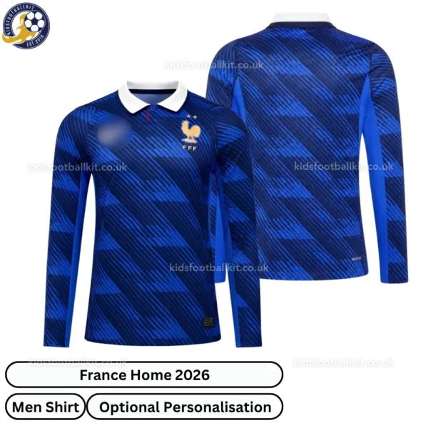 France Home Men Shirt 2026-over view-long sleeve
