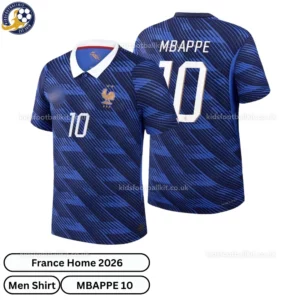 France Home Men shirt 2026-over view-MBAPPE 10