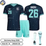 Germany away kids kit 2026-over view-UNDAV 26