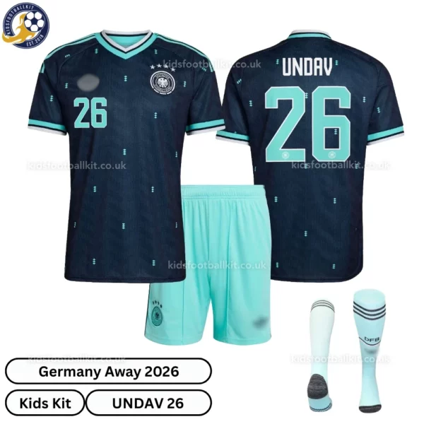Germany away kids kit 2026-over view-UNDAV 26
