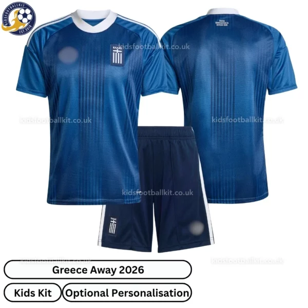 Greece Away Kids Kit 2026-over view