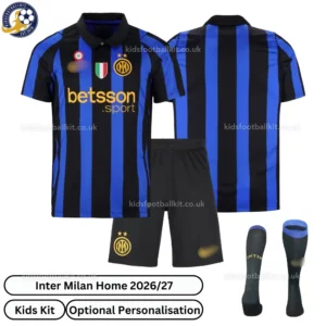 Inter Milan home kids kit 26_27-over view