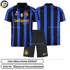 Inter Milan home kids kit 26_27-over view
