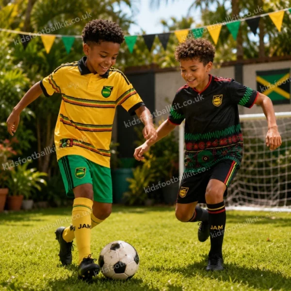 Jamaica home and away kids kits 2026-image