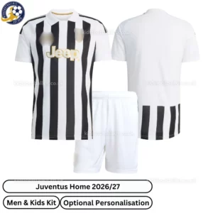 Juventus Home Men and Kids Kit 2026_27-over view