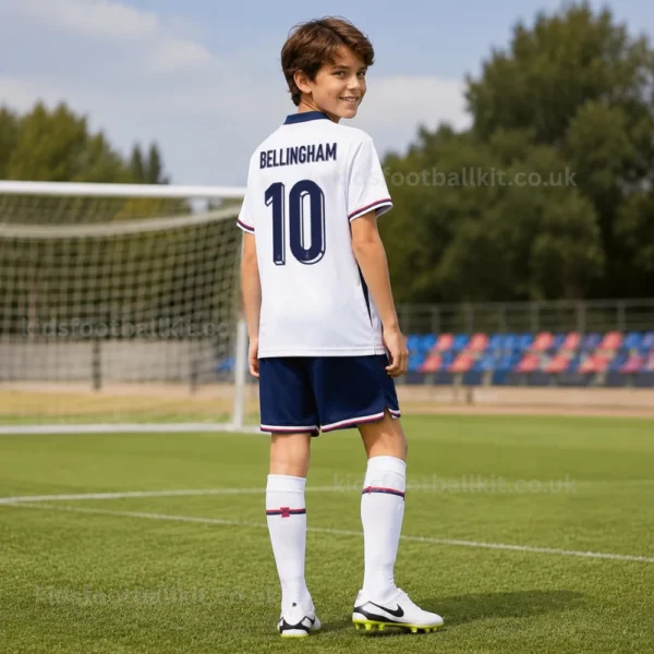 KFK England Home Kids Football Kit 2024 – BELLINGHAM 10 (With Socks) AI GEN