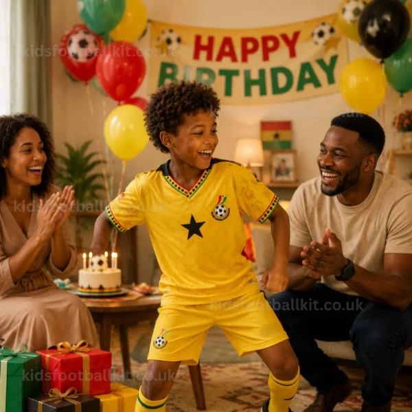 KFK Ghana Away Kids Football Kit 2025_26 (No Socks) AI GEN