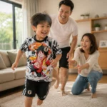 KFK Japan One Piece Anime Edition Kids Football Kit 2026 (No Socks) – Black AI GEN