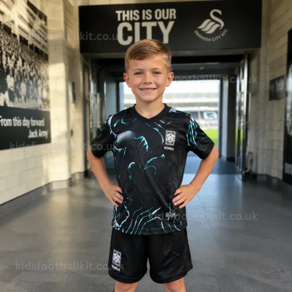 KFK Korea Away Kids Football Kit 2024_25 (No Socks) AI GEN