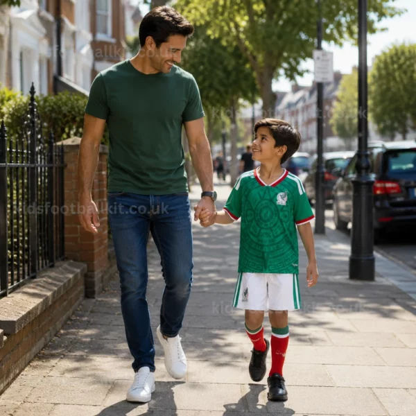 KFK Mexico World Cup 2026 Home Kids Football Kit (With Socks) AI GEN