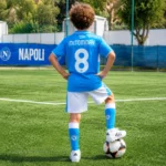 KFK SSC Napoli Home Kids Football Kit 2024_25 – McTOMINAY 8 (No Socks) AI GEN