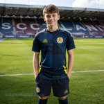 KFK Scotland Home Kids Football Kit 2024 (With Socks) AI GEN
