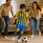 KFK Southampton Away Kids Football Kit 2025_26 (No Socks) AI GEN