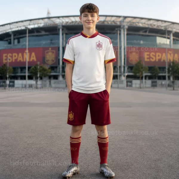 KFK Spain World Cup 2026 Away Kids Football Kit (With Socks) AI GEN