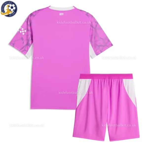 Manchester City Goalkeeper Kids Kit 26_27-back view-pink