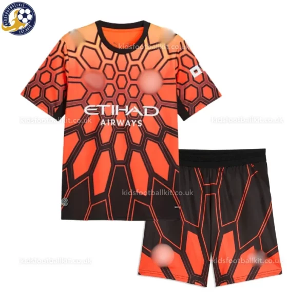 Manchester City Goalkeeper Kids Kit 26_27-front view