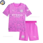 Manchester City Goalkeeper Kids Kit 26_27-front view-pink