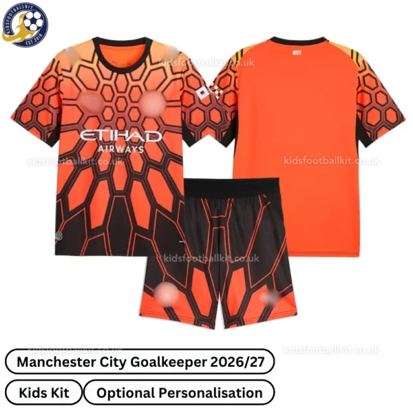 Manchester City Goalkeeper Kids Kit 26_27-over view