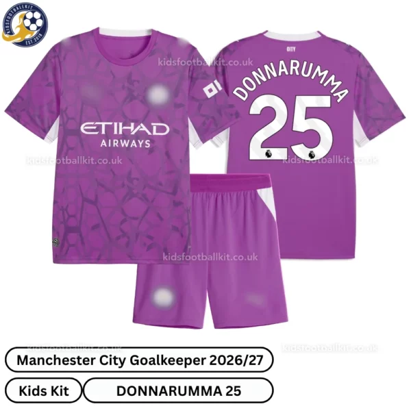 Manchester City Goalkeeper Kids Kit 26_27-over view-DONNARUMMA 25-r