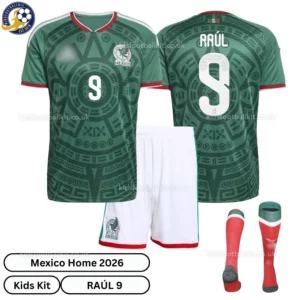 Mexico Home Kids Kit 2026-over view-RAÚL 9