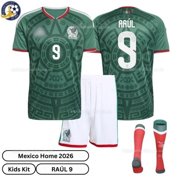 Mexico Home Kids Kit 2026-over view-RAÚL 9