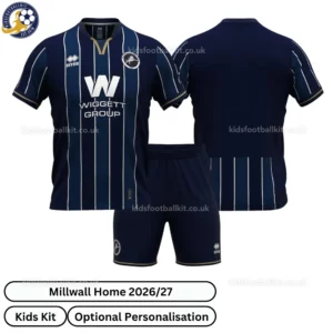 Millwall home kids kit 26_27-over view