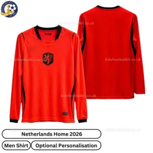 Netherlands Home Men Shirt 2026-over view-long sleeve