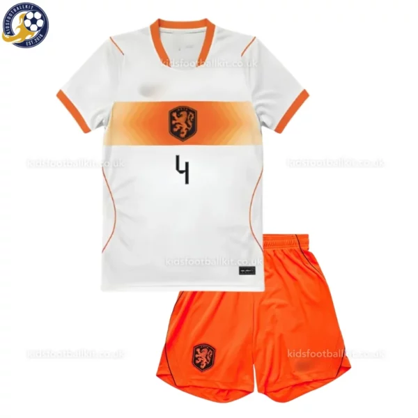 Netherlands away kids kit 2026-front view-VIRGIL 4