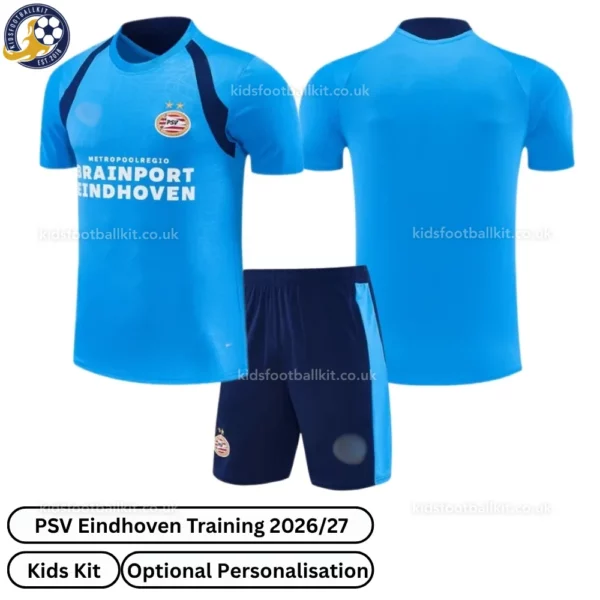 PSV Eindhoven Training kids kit 26_27-over view-blue