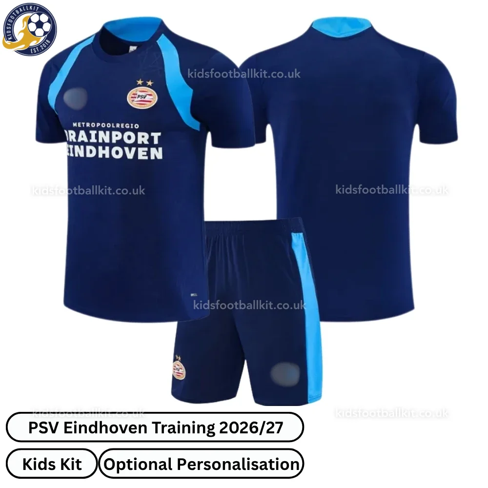 PSV Eindhoven Training Kids Football Kit 2026/27 (No socks) – Royal Blue